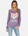 Noleta Striped Heart Teddy Bear Sweatshirt-Tops-Lauren Moshi-Max & Riley